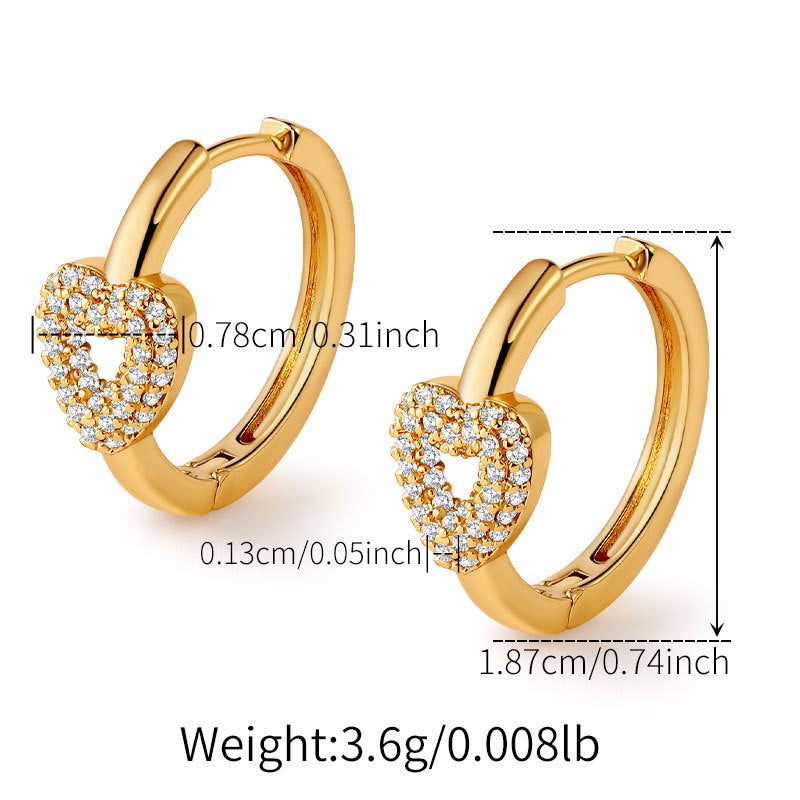 Vintage Zircon Ear Cuff Earring