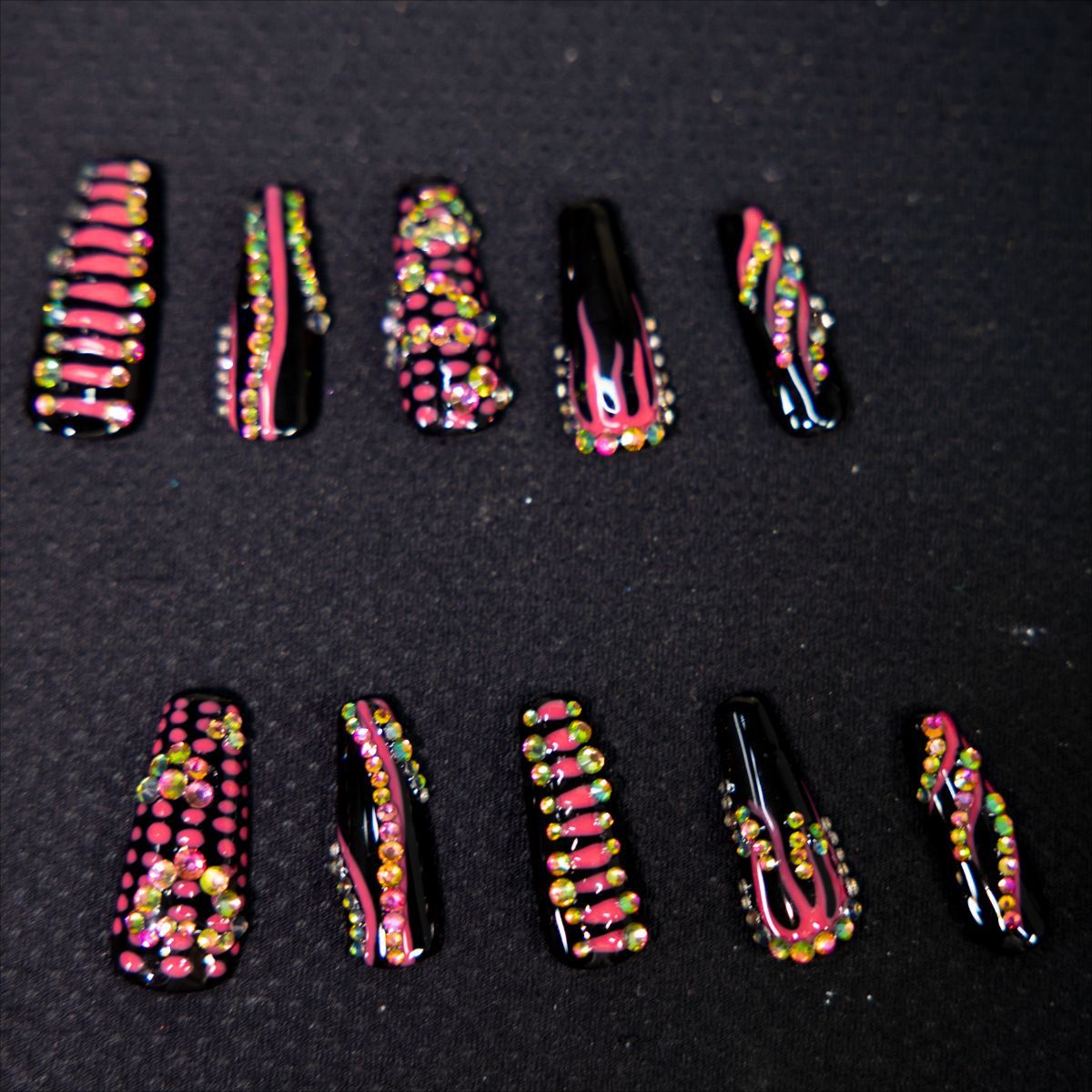 0976- Handmade press on nails fake nails removable