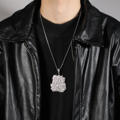 80Sbaby hip-hop diamond necklace