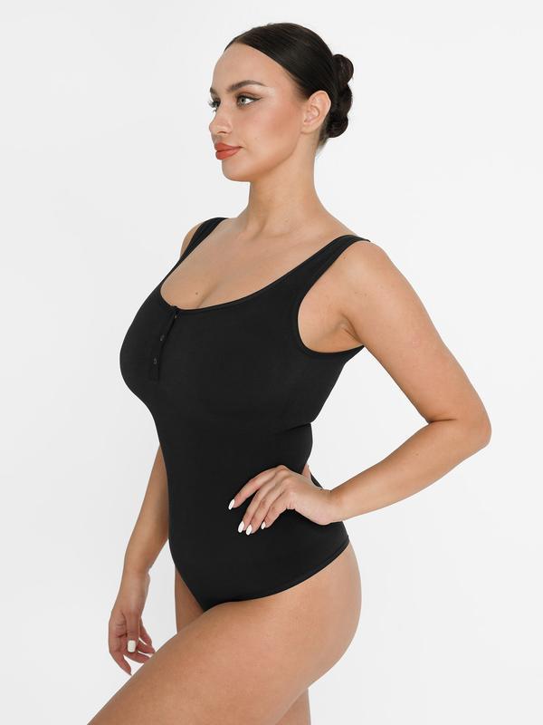 Shape Button onesie Women&