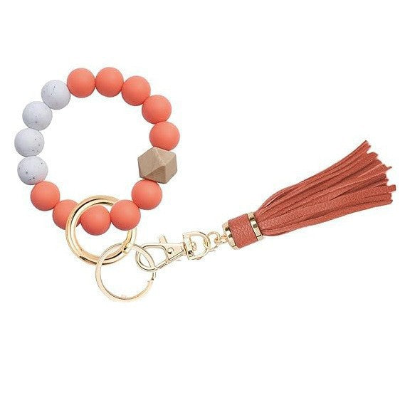 PU Tassel Keychain Women&
