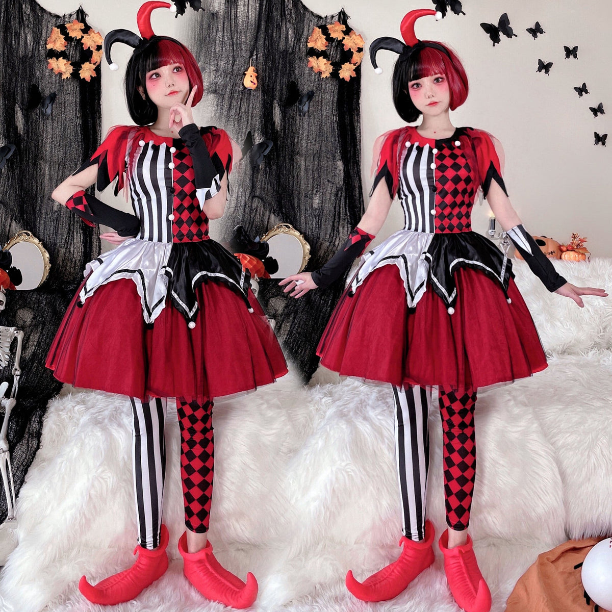 Halloween costume circus clown
