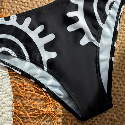 Sexy bikini print women&