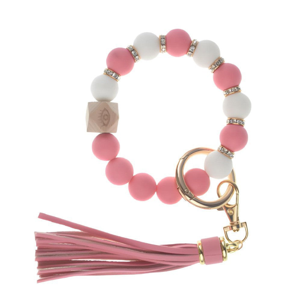 PU Tassel Keychain Women&