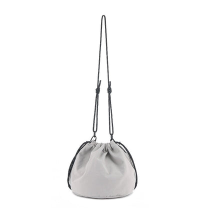 Bucket Bag stylish, Dual Drawstring Crossbody Bag Men&