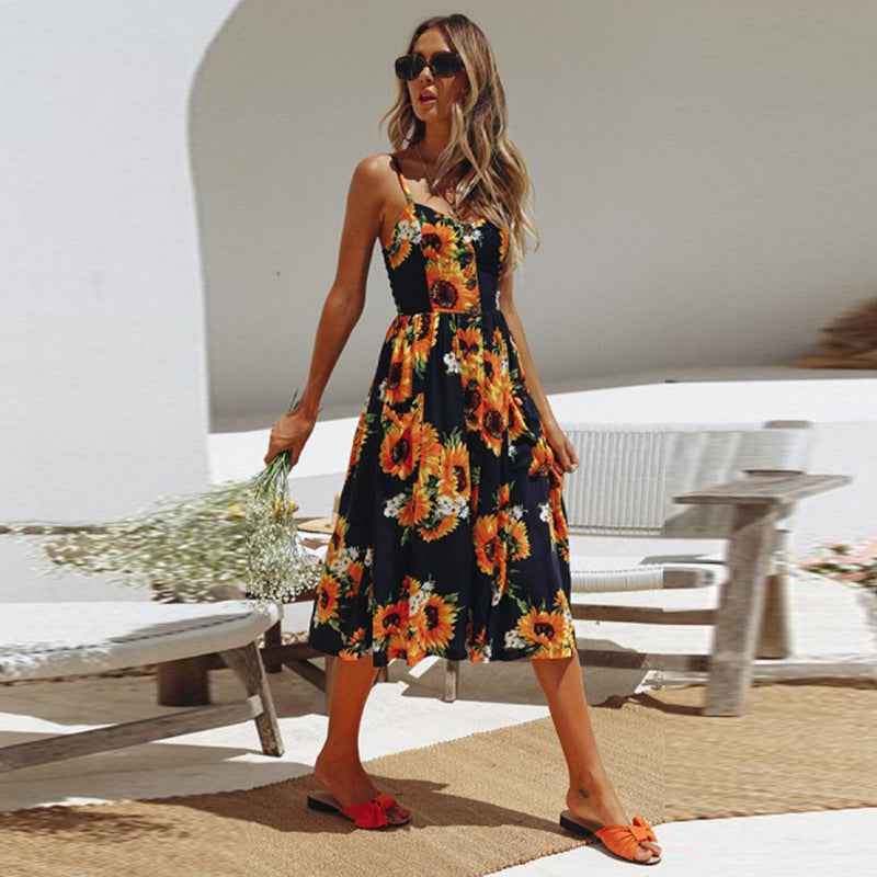 Plus Size Sexy Suspender Beach Dress &amp; Summer Robe