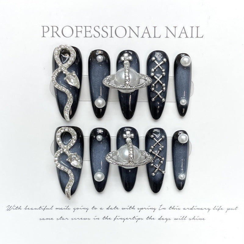 1023- Handmade press on nails fake nails removable