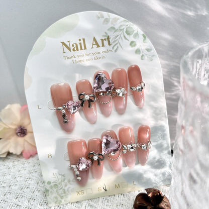 1032- Handmade press on nails fake nails removable