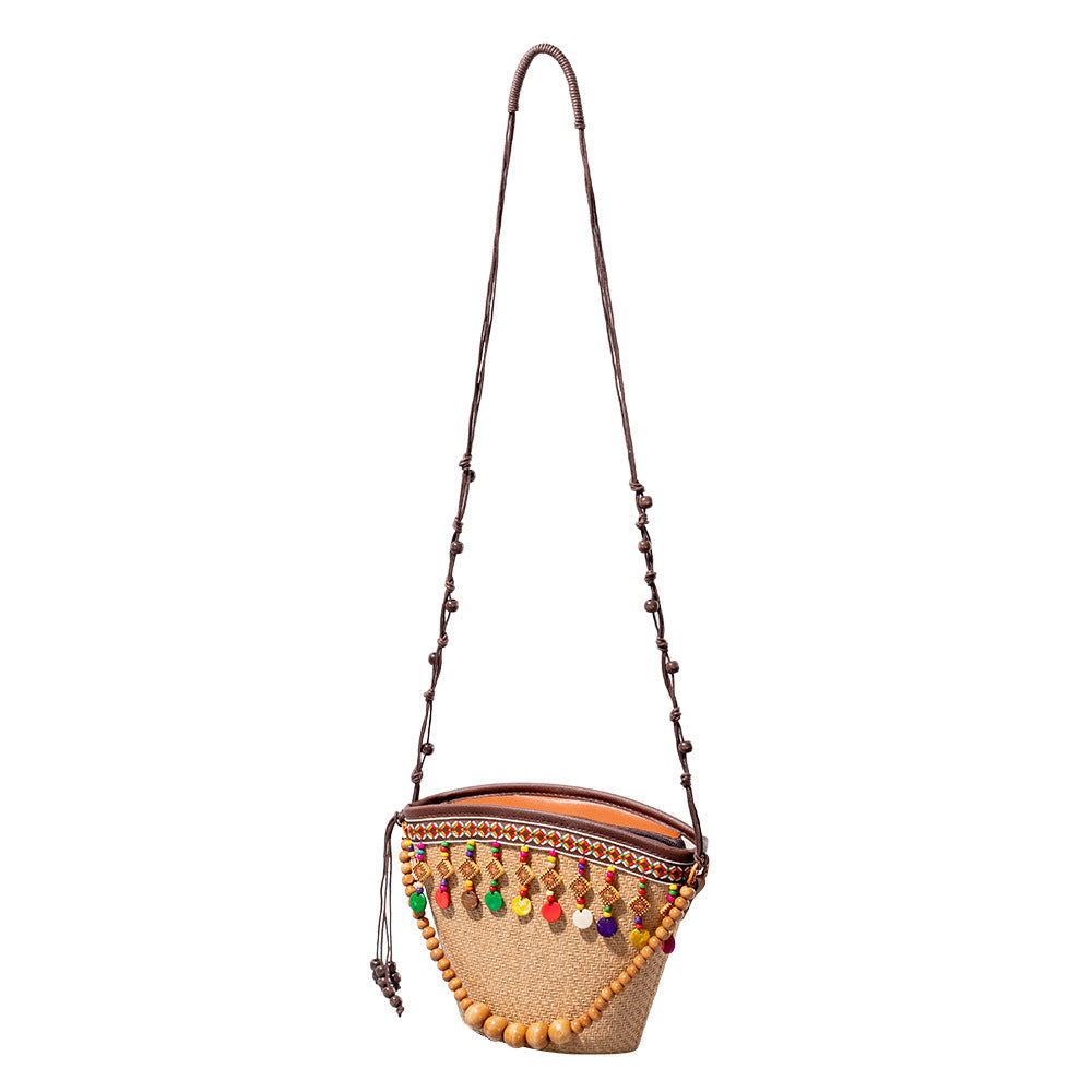 Holiday small straw bag, shoulder bag women&