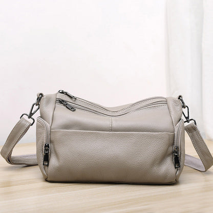 Elegant Genuine Leather Shoulder Bag – Stylish Crossbody &amp; Underarm Mommy Bag hobo