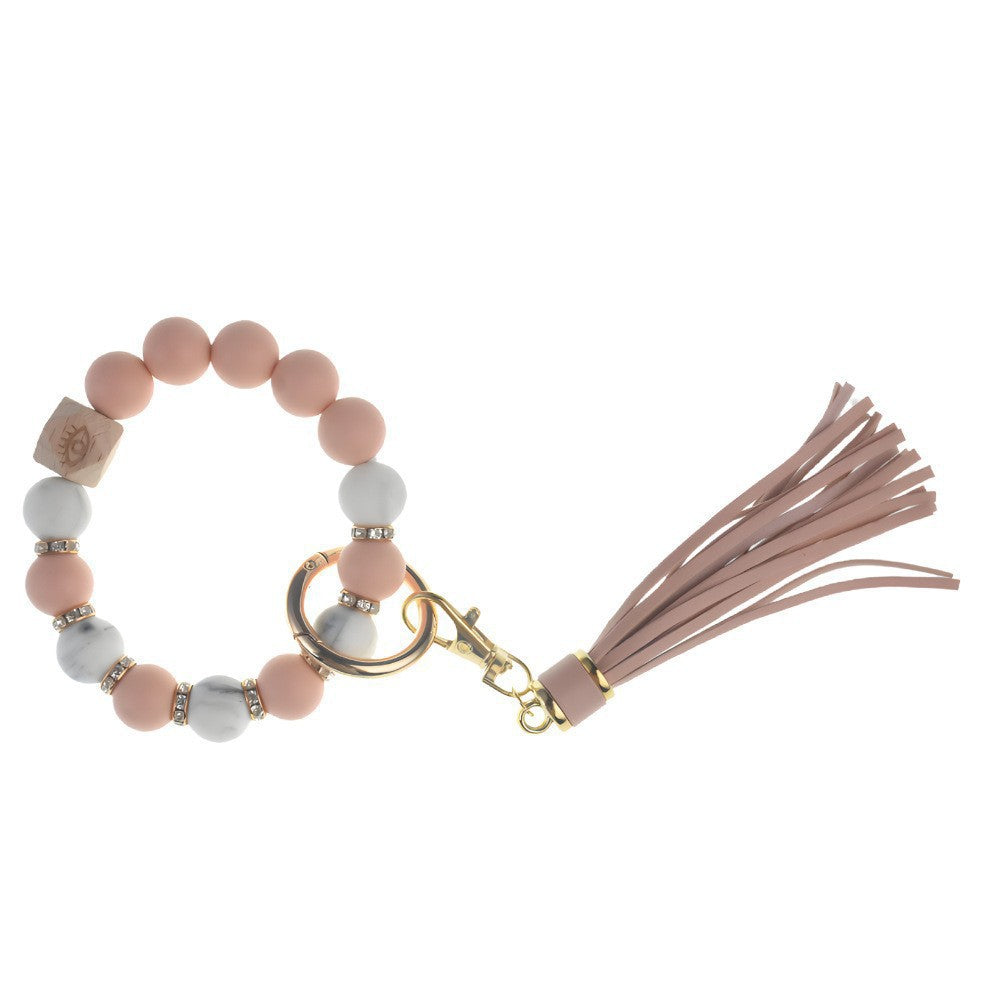 PU Tassel Keychain Women&