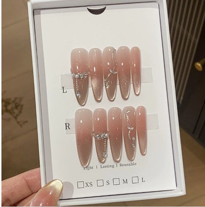 1034- Handmade press on nails fake nails removable