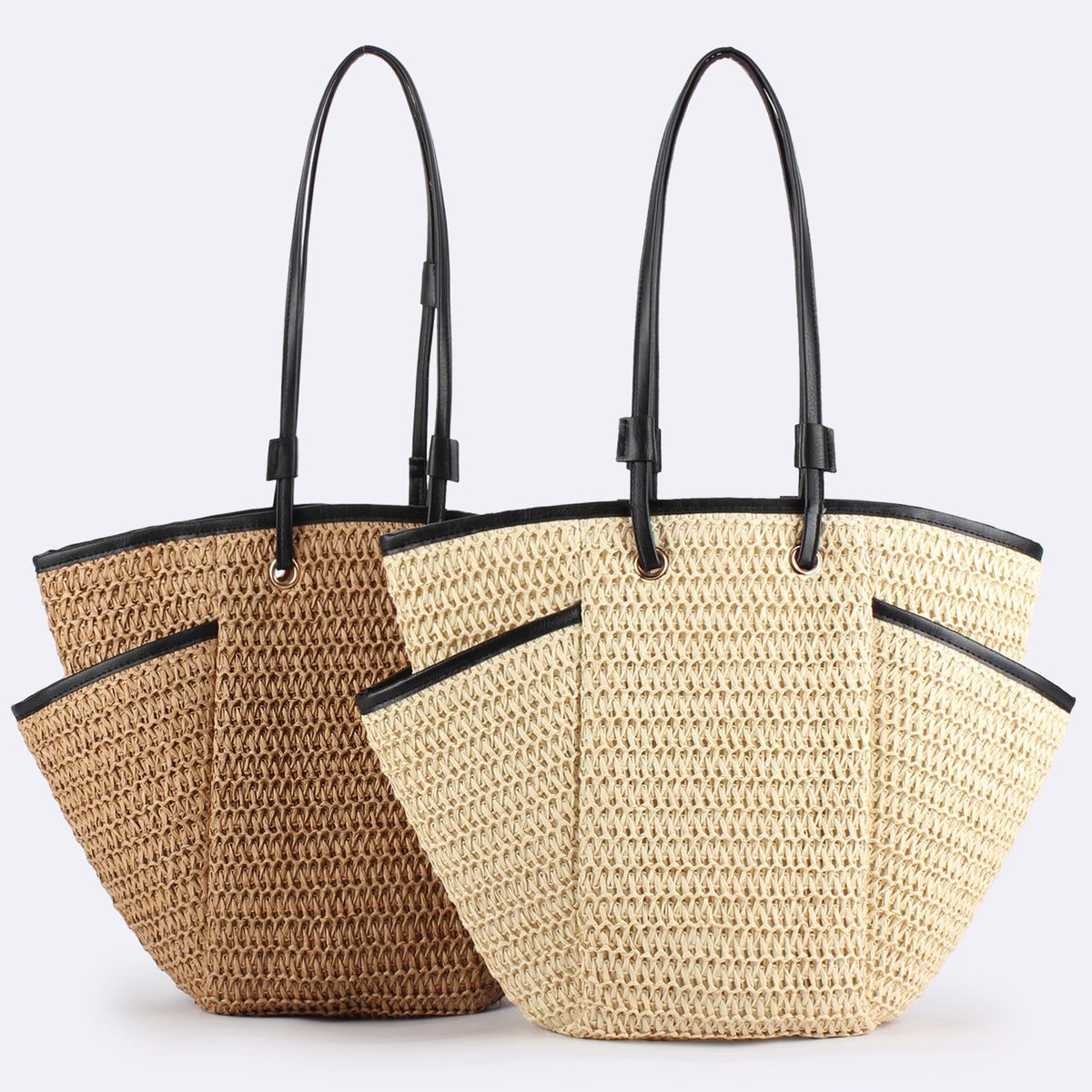 Handwoven Large Tote – Designer Beach Bag, Daily Casual Vacation Purse, Versatile Women&