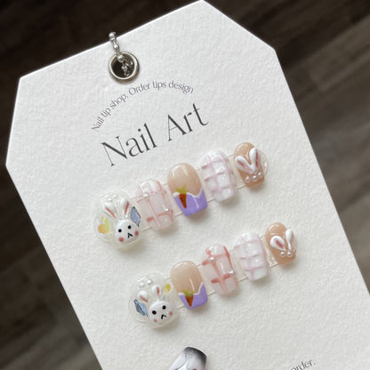 1024- Handmade press on nails fake nails removable