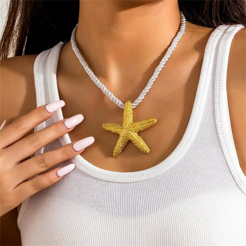 starfish necklace beach summer holiday earrings necklace