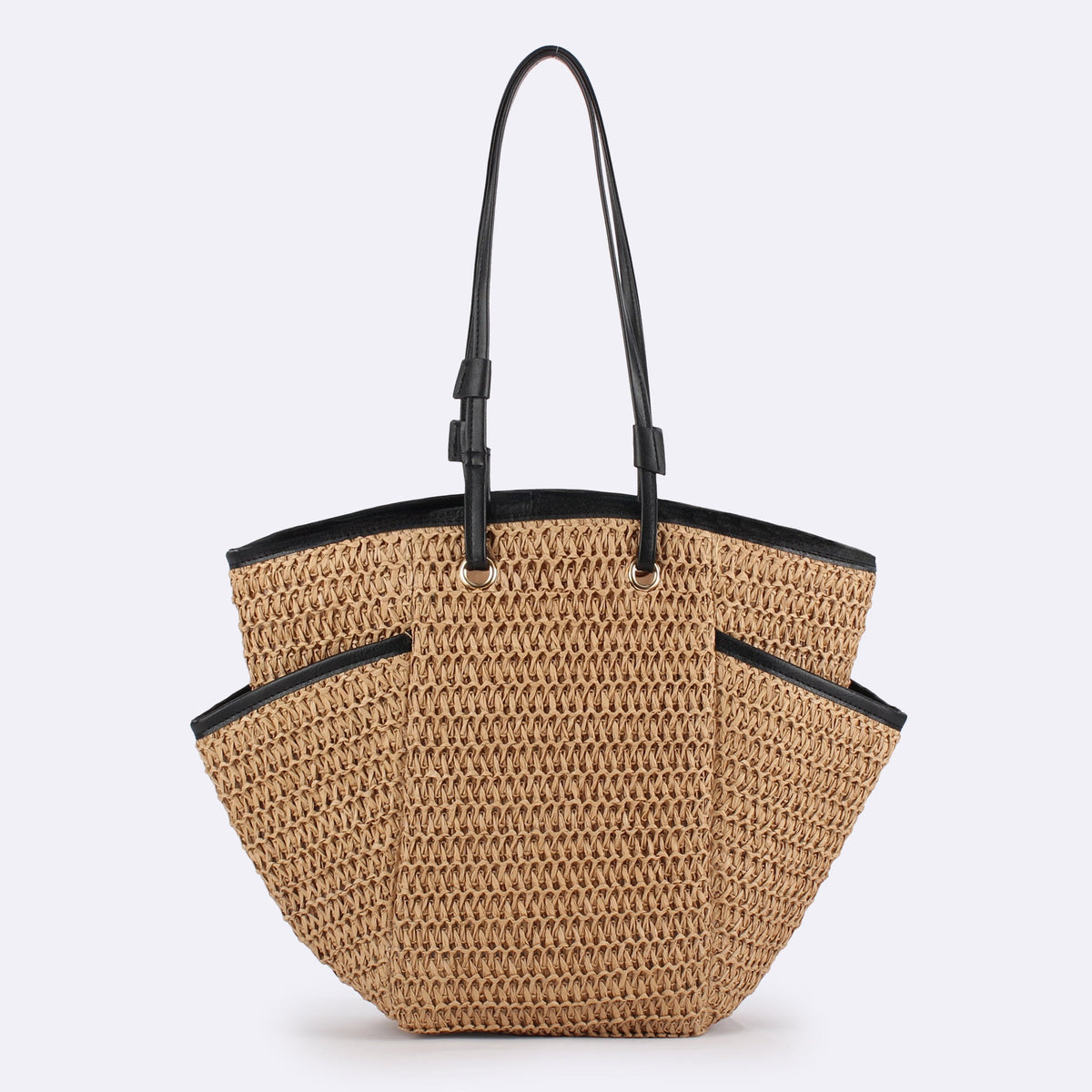 Handwoven Large Tote – Designer Beach Bag, Daily Casual Vacation Purse, Versatile Women&