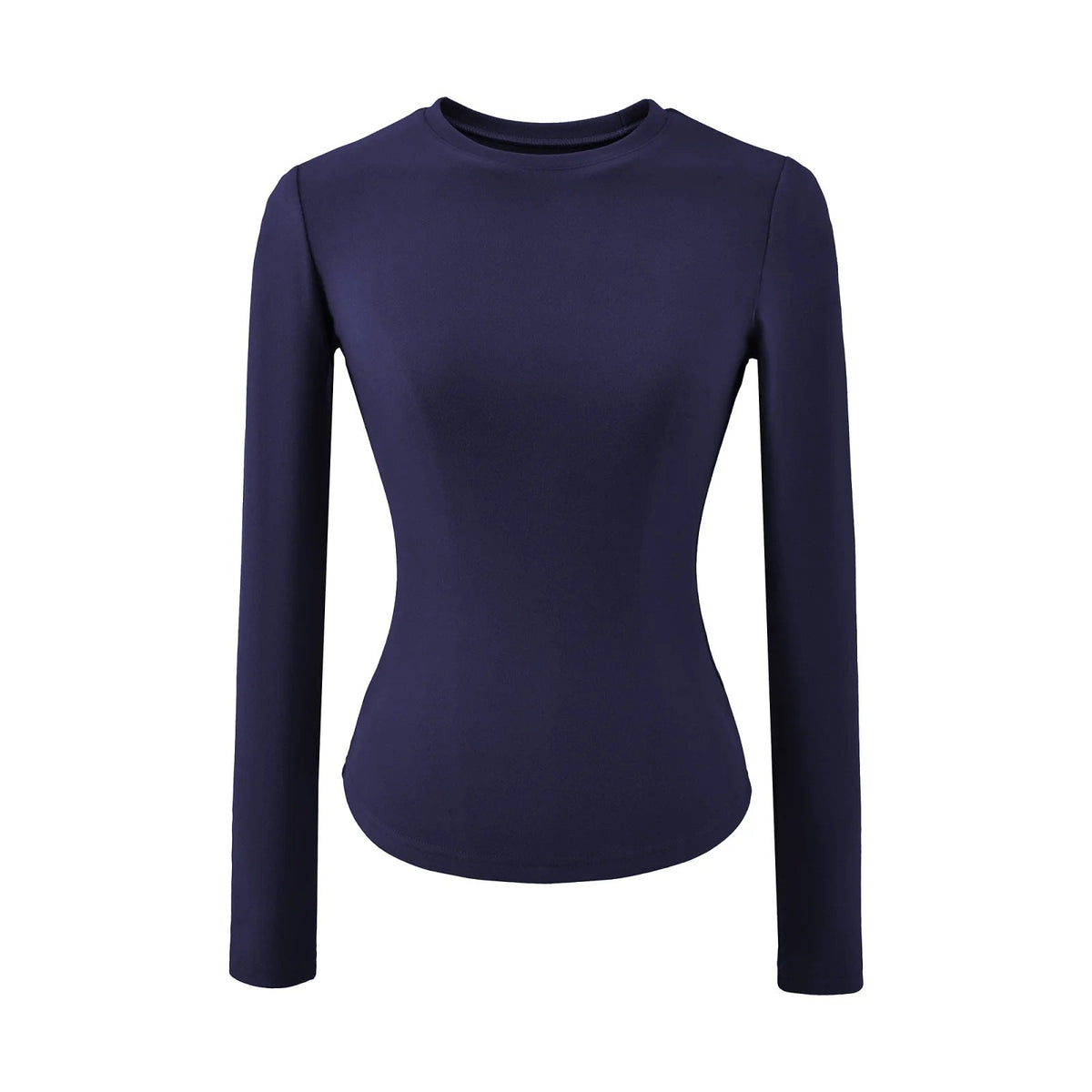 Hourglass Waist Long Sleeve T-Shirt beige