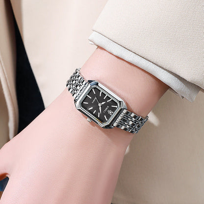 Fashion Simple Square Steel Strap Women&