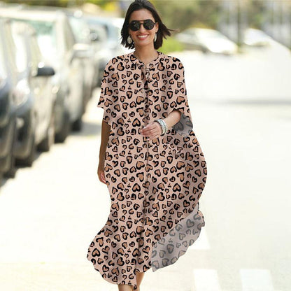Black &amp; Brown Striped Beach Robe ¨C Sexy Single-Breasted Bikini Cover-Up, Vacation Kimono
