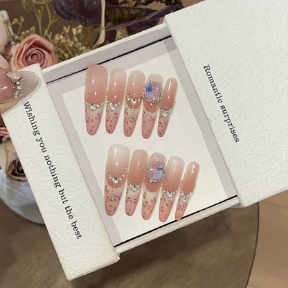 1033- Handmade press on nails fake nails removable