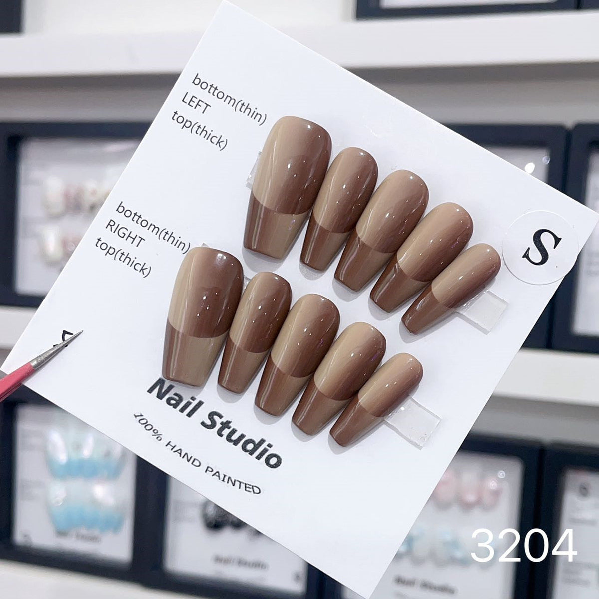 1025- Handmade press on nails fake nails removable