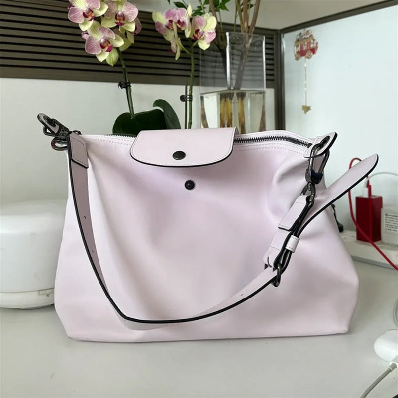 Hobo shoulder bag, boho grey women&
