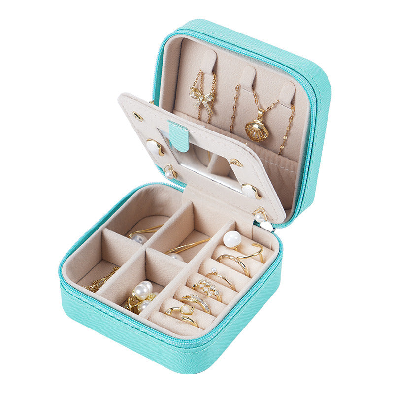 Mirror jewelry storage box for women