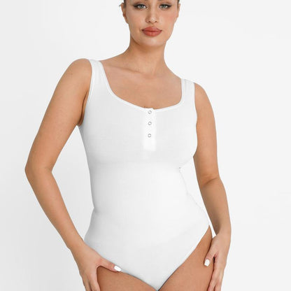 Shape Button onesie Women&
