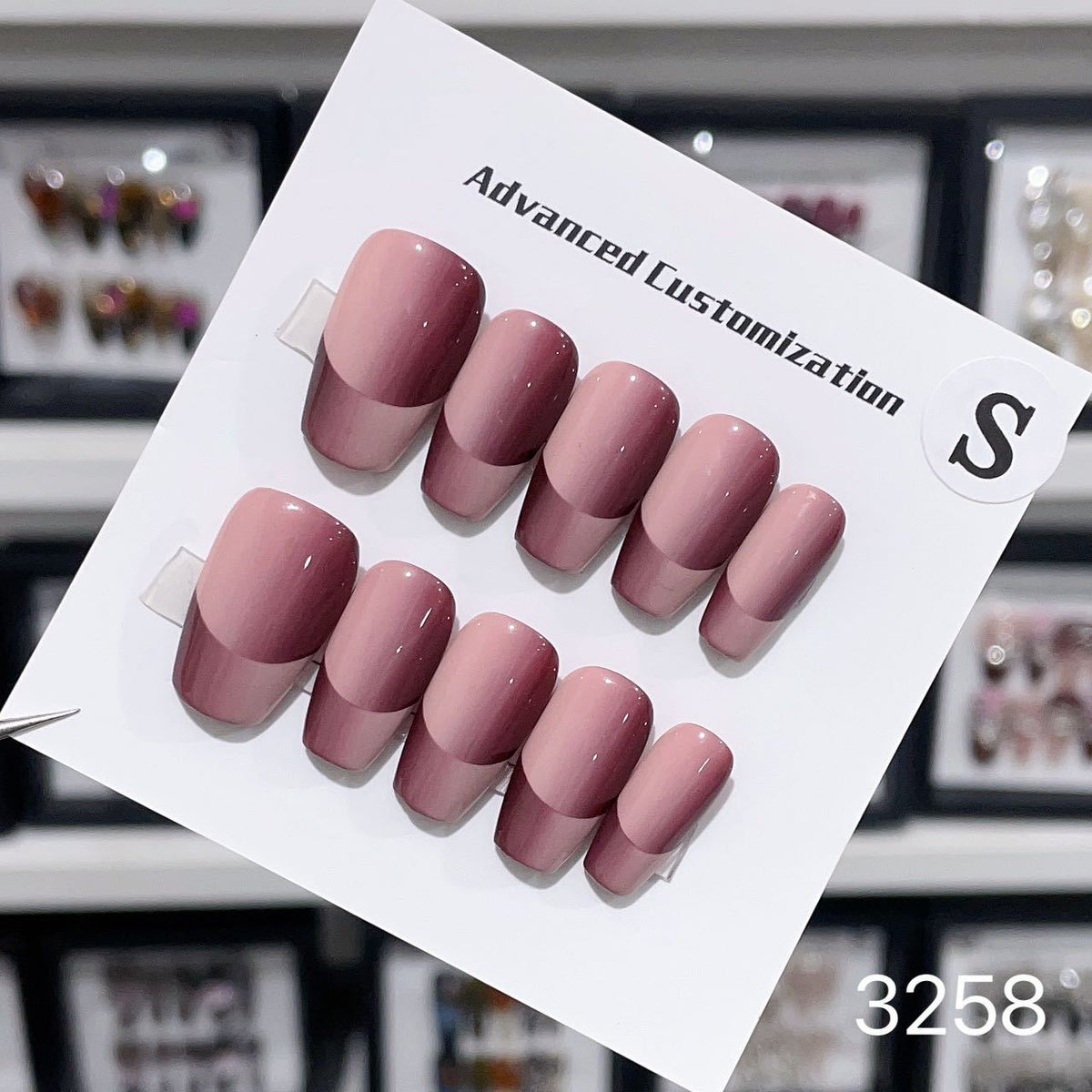 1025- Handmade press on nails fake nails removable