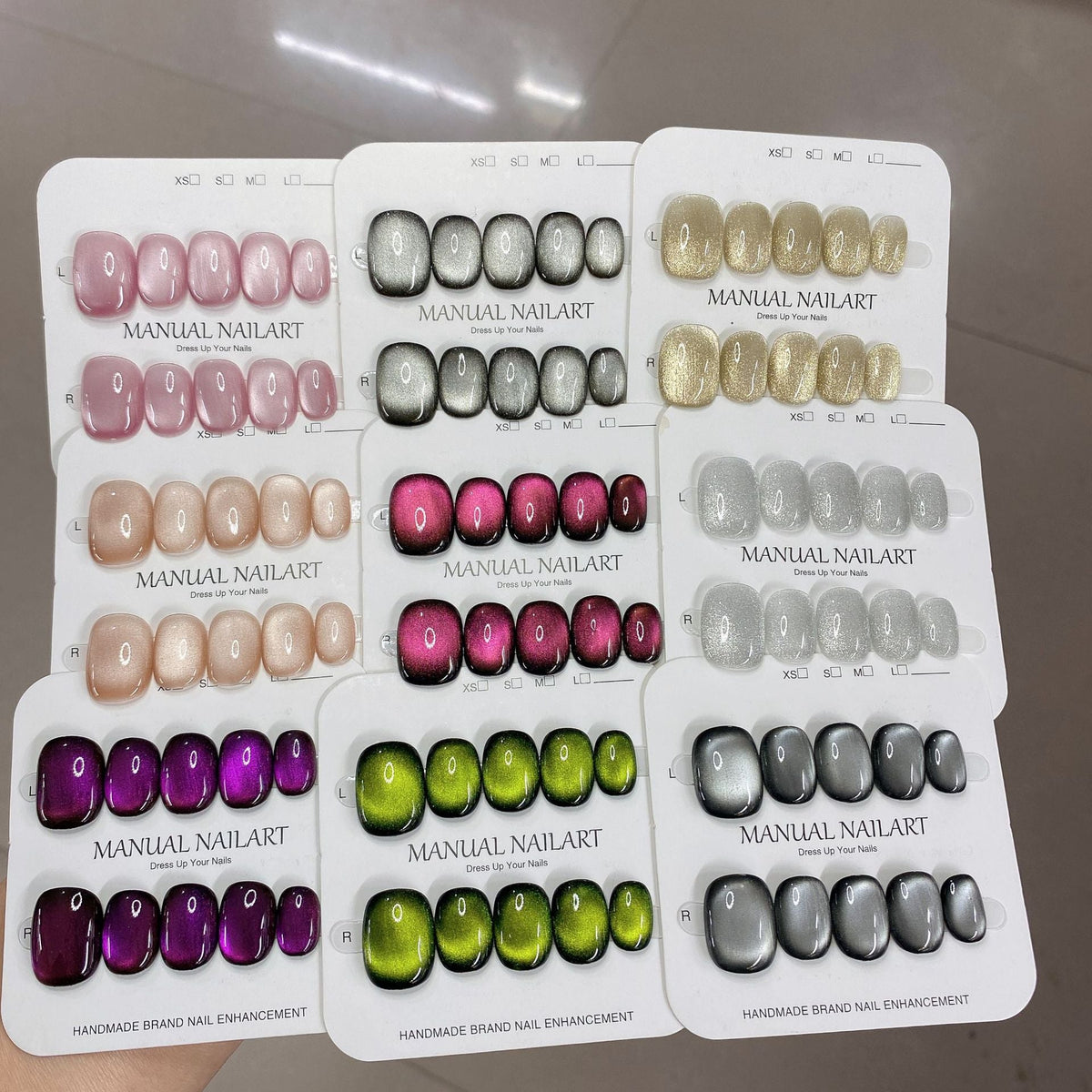 1027- Handmade press on nails fake nails removable
