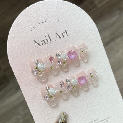 0938- Handmade press on nails fake nails removable