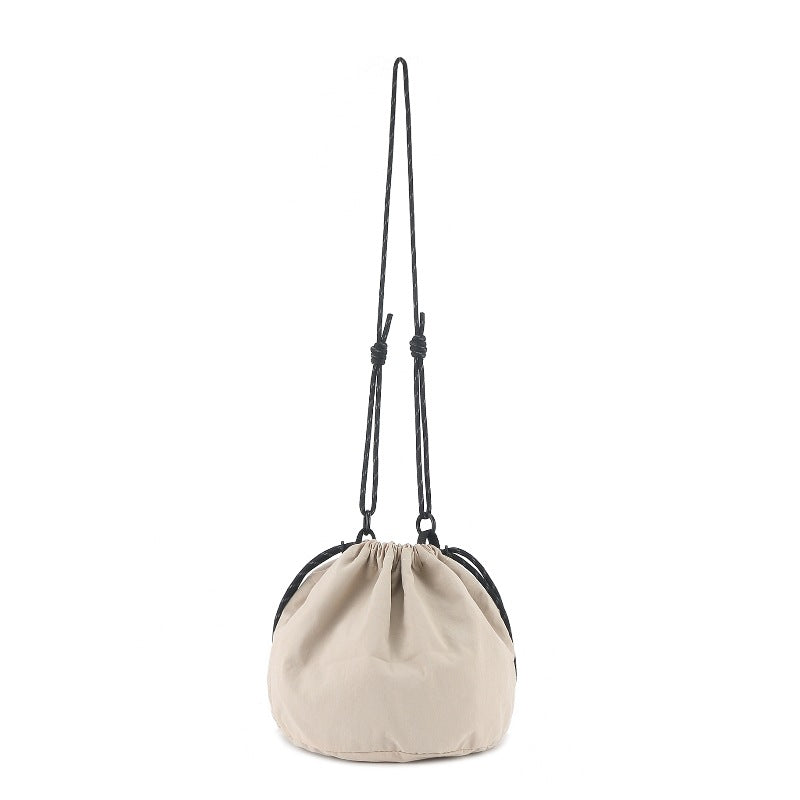 Bucket Bag stylish, Dual Drawstring Crossbody Bag Men&