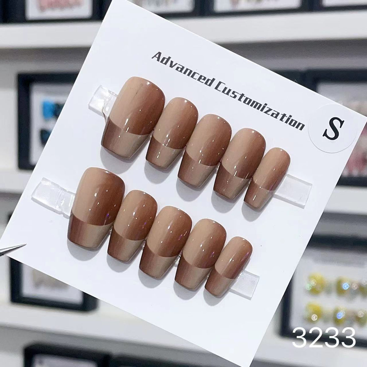 1025- Handmade press on nails fake nails removable