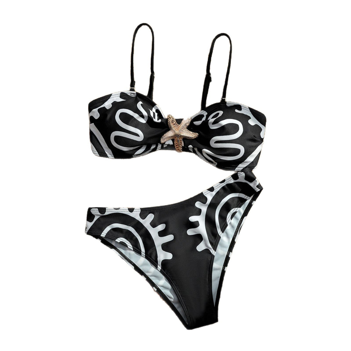 Sexy bikini print women&