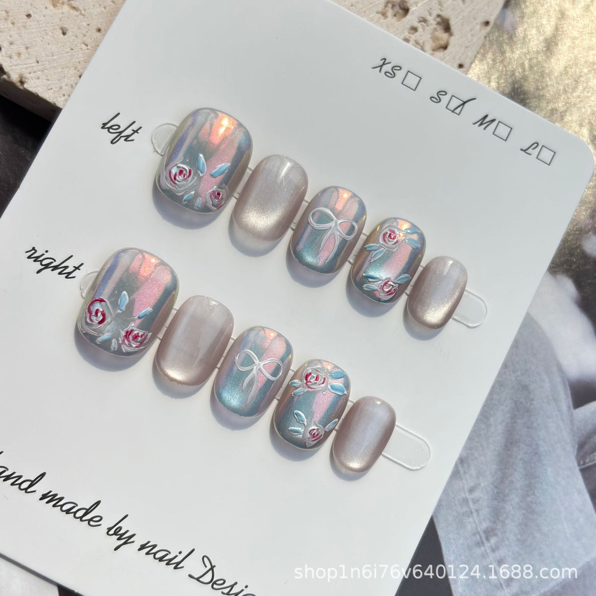 0940- Handmade press on nails fake nails removable