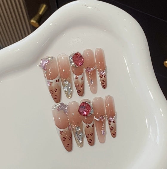 1033- Handmade press on nails fake nails removable