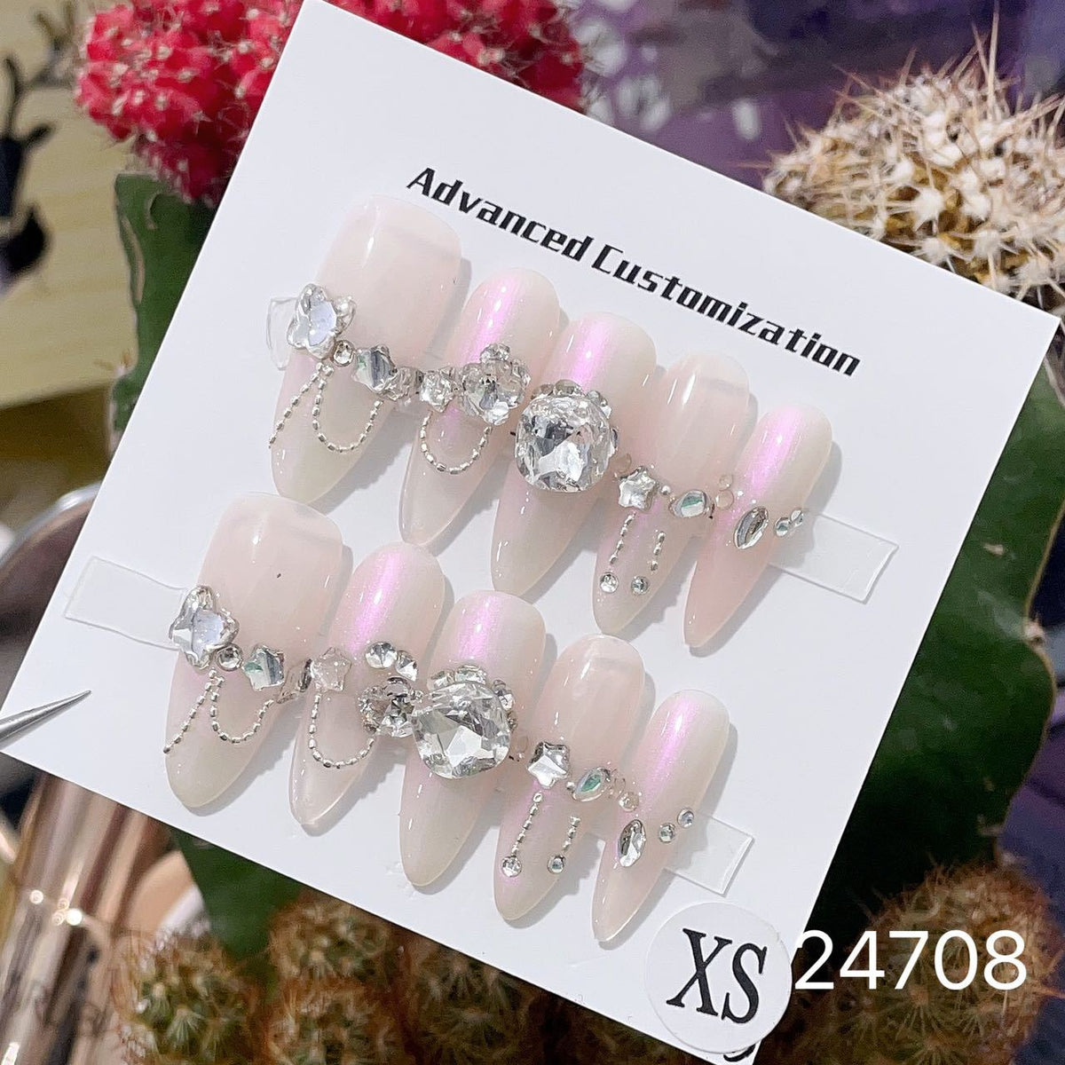 0967- Handmade press on nails fake nails removable