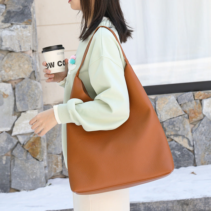 Casual retro hobo bag, fashion handbag, pu large capacity shoulder women&