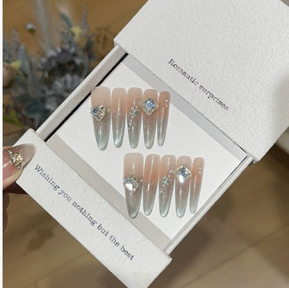 1033- Handmade press on nails fake nails removable