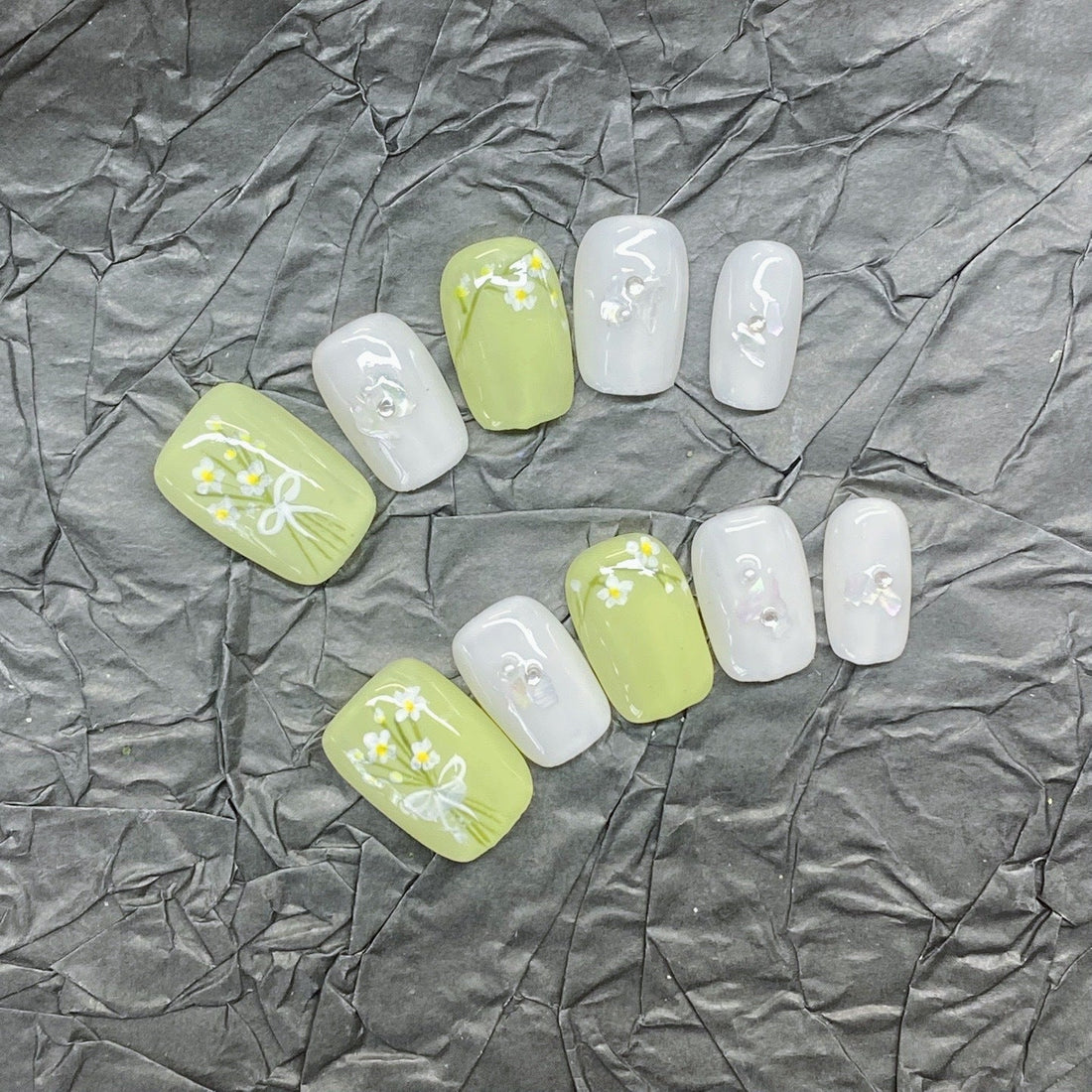 1003- Handmade press on nails fake nails removable