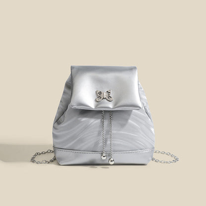 Mini chain backpack, bag women&