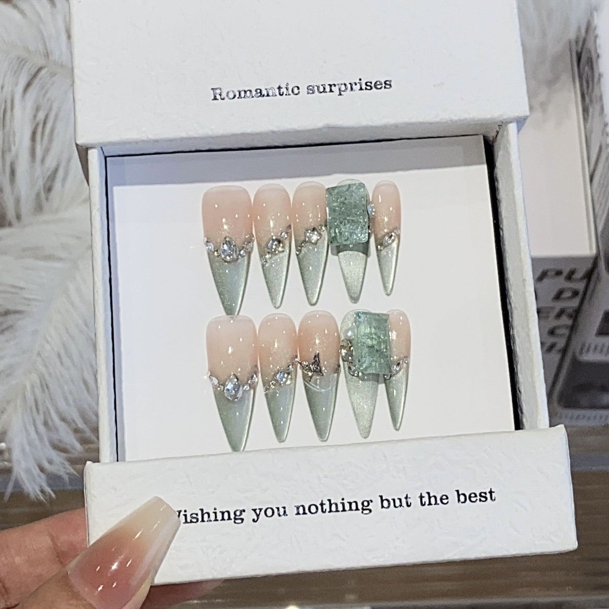 0995- Handmade press on nails fake nails removable