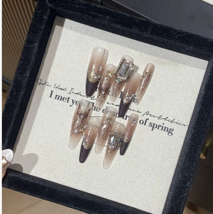 1034- Handmade press on nails fake nails removable