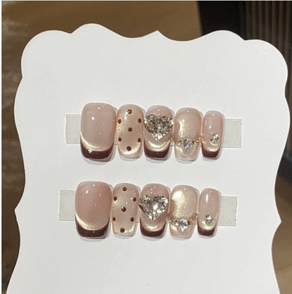 1033- Handmade press on nails fake nails removable