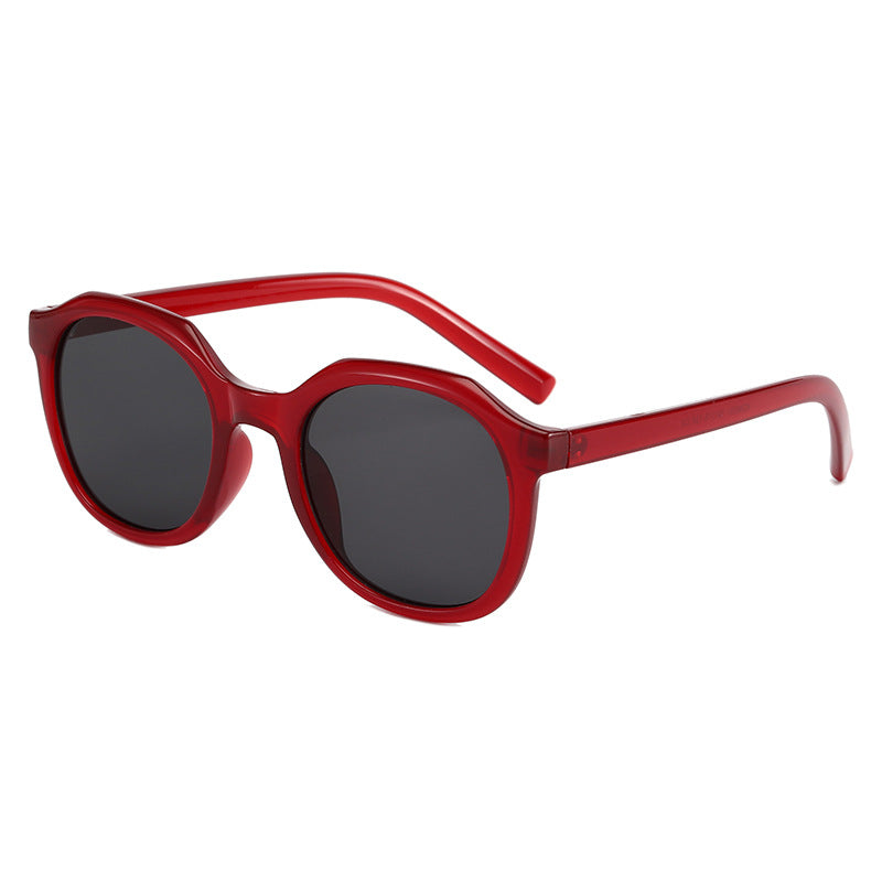 Round Big Frame Sunglasses for Women - Fashion Retro Sun Glasses