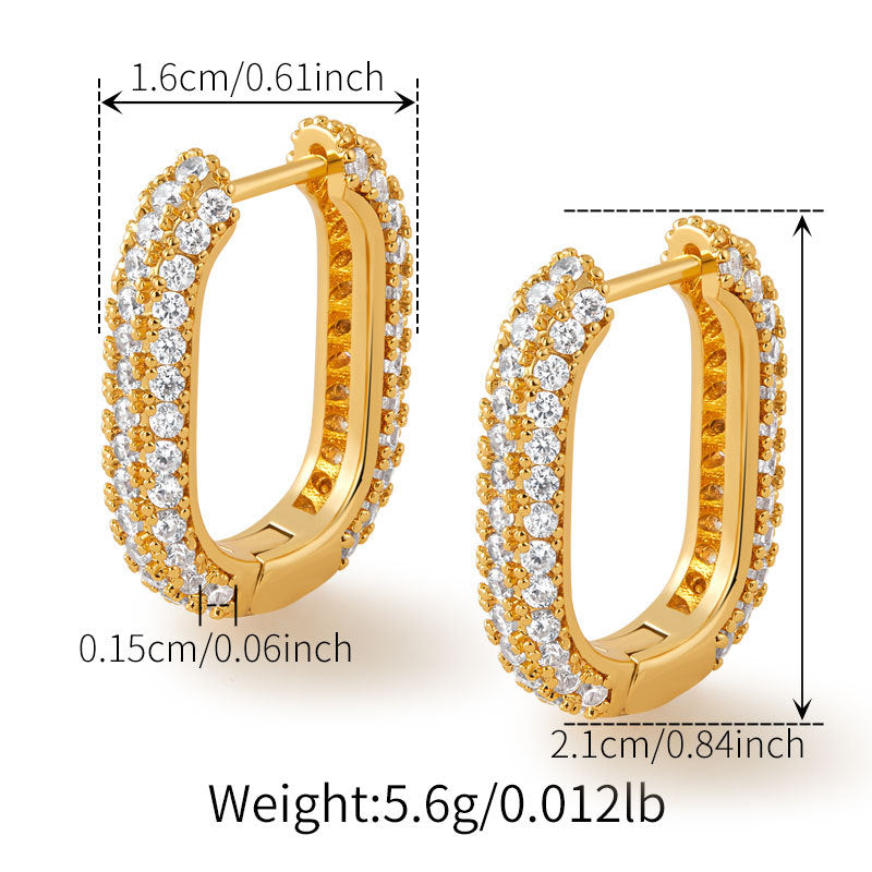 Vintage Zircon Ear Cuff Earring
