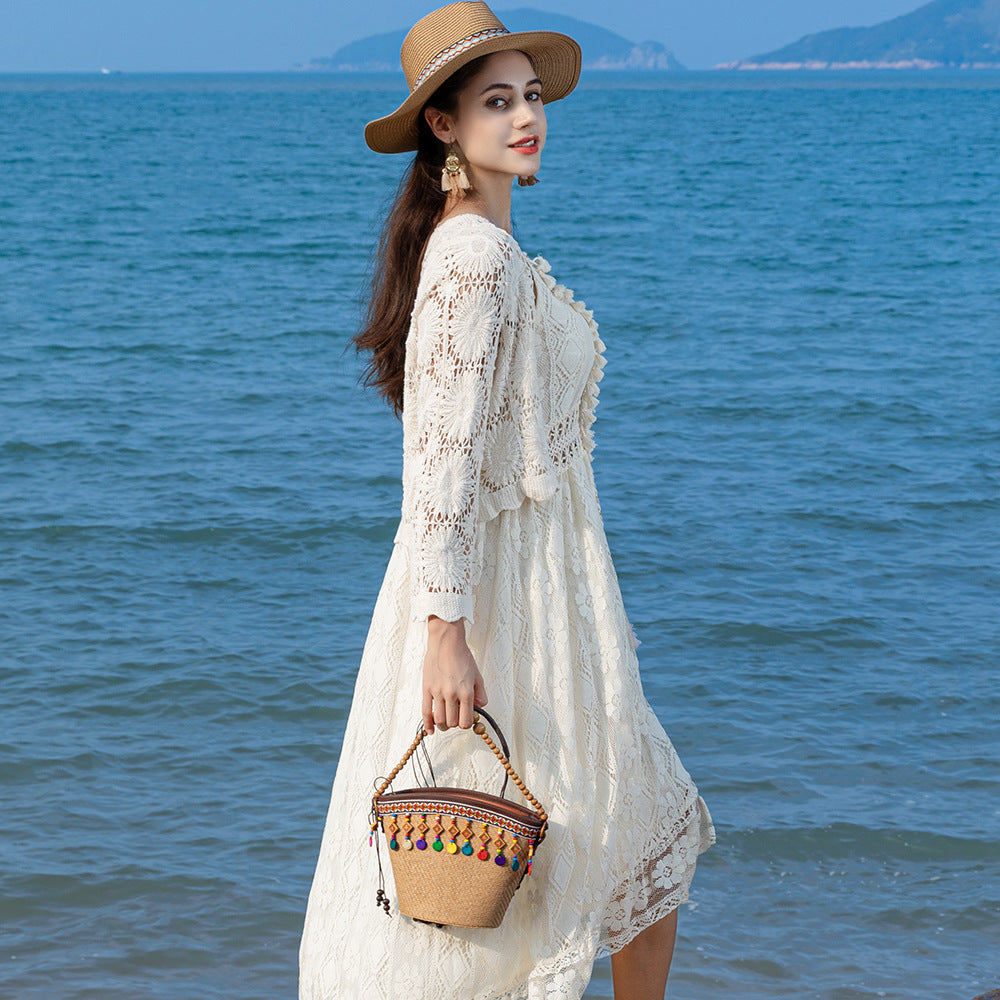 Holiday small straw bag, shoulder bag women&