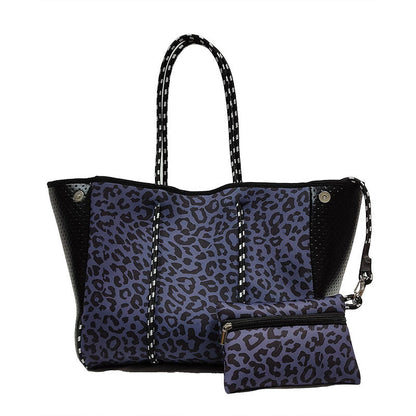 Neoprene Perforated Tote Set – Mother-Child Beach Bag, Water-Resistant Gym &amp; Swim Duffle