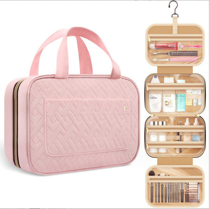 Travel Wash Bag, Portable Cosmetic Bag with Hook, Travel Ladies Wash Bag, Toiletry Bag