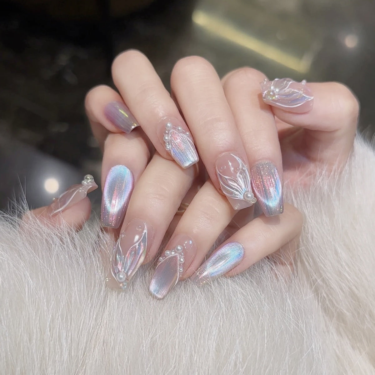 0989- Handmade press on nails fake nails removable